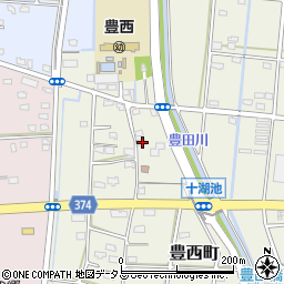 静岡県浜松市中央区豊西町1853周辺の地図