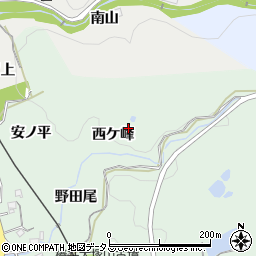 京都府木津川市山城町椿井西ケ峰周辺の地図