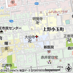 三重県伊賀市上野三之西町周辺の地図
