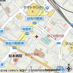 Ｄパーキング加古川駅前第２駐車場周辺の地図