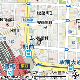愛知県豊橋市松葉町1丁目15周辺の地図