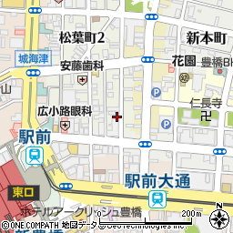愛知県豊橋市松葉町1丁目84周辺の地図
