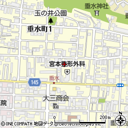 〒564-0062 大阪府吹田市垂水町の地図