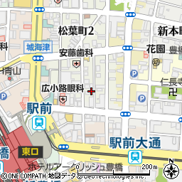 愛知県豊橋市松葉町1丁目59周辺の地図