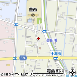 静岡県浜松市中央区豊西町1852周辺の地図