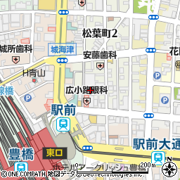 愛知県豊橋市松葉町1丁目17周辺の地図