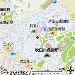 吹田野村ハイツアネックス周辺の地図
