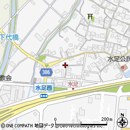 兵庫県加古川市野口町水足689-6周辺の地図