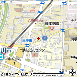 読売新聞販売店寝屋川駅前店周辺の地図