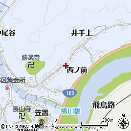 京都府笠置町（相楽郡）有市（西ノ前）周辺の地図