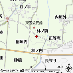 京都府木津川市加茂町例幣林ノ前周辺の地図