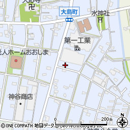 静岡県浜松市中央区大島町164周辺の地図