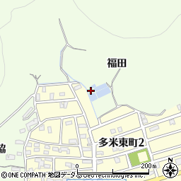 愛知県豊橋市多米町福田23周辺の地図
