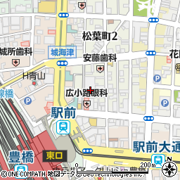 愛知県豊橋市松葉町1丁目18周辺の地図