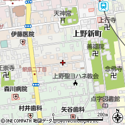 三重県伊賀市上野相生町周辺の地図