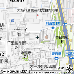 大阪府豊中市利倉1丁目周辺の地図