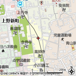 三重県伊賀市上野伊予町周辺の地図