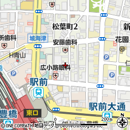 愛知県豊橋市松葉町1丁目40周辺の地図