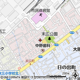 大阪府吹田市末広町20-38周辺の地図