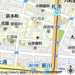 花園商店街駐車場周辺の地図