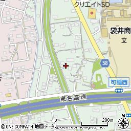 静岡県袋井市久能2185-1周辺の地図