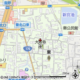 大阪府寝屋川市秦町27-11周辺の地図