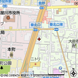 大阪府寝屋川市秦町17-4周辺の地図