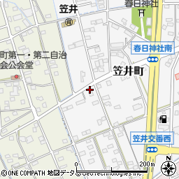 静岡県浜松市中央区笠井町1591周辺の地図