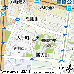 愛知県豊橋市新吉町1周辺の地図