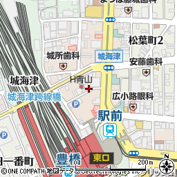 名鉄協商豊橋駅前第２駐車場周辺の地図