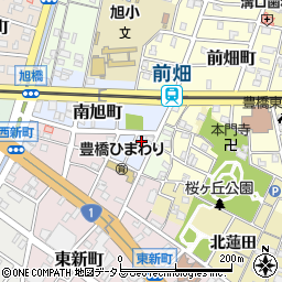 愛知県豊橋市南旭町周辺の地図
