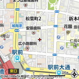 愛知県豊橋市松葉町1丁目58周辺の地図