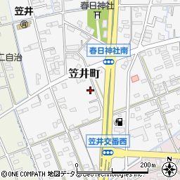 静岡県浜松市中央区笠井町1527周辺の地図
