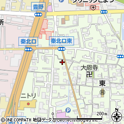 大阪府寝屋川市秦町19-9周辺の地図