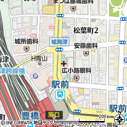 ティーファス豊橋駅前駐車場周辺の地図