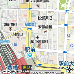 愛知県豊橋市松葉町1丁目8周辺の地図