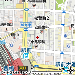 愛知県豊橋市松葉町1丁目20周辺の地図