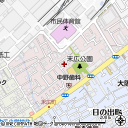 大阪府吹田市末広町19-11周辺の地図
