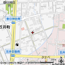 静岡県浜松市中央区笠井町1442周辺の地図