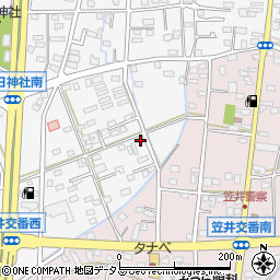 静岡県浜松市中央区笠井町1437周辺の地図