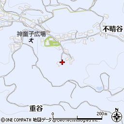 京都府木津川市山城町神童子不晴谷102周辺の地図