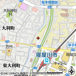 寝屋川駅前第３自転車駐車場周辺の地図