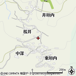 京都府相楽郡笠置町切山井垣内周辺の地図