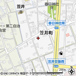 静岡県浜松市中央区笠井町1521周辺の地図