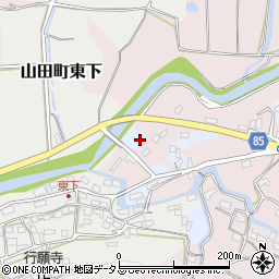 兵庫県神戸市北区山田町福地15周辺の地図