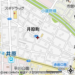 愛知県豊橋市井原町周辺の地図
