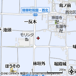 京都府相楽郡精華町祝園正田周辺の地図