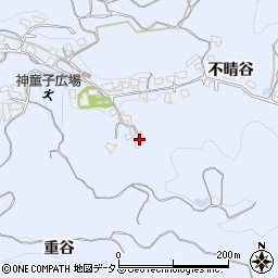 京都府木津川市山城町神童子不晴谷104周辺の地図