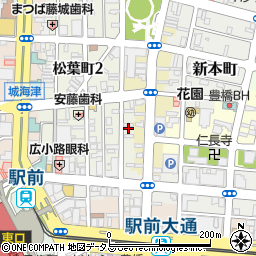 愛知県豊橋市松葉町1丁目97周辺の地図