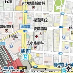 愛知県豊橋市松葉町1丁目23周辺の地図